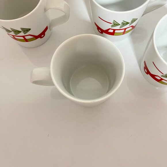 CRATE & BARREL Julia Rothman SET of 4 CHRISTMAS COFFEE 6 oz MUG/CUP-UNUSED - Picture 7 of 7